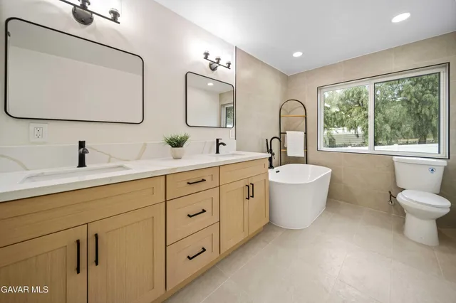 a view of a swimming pool with an outdoor space