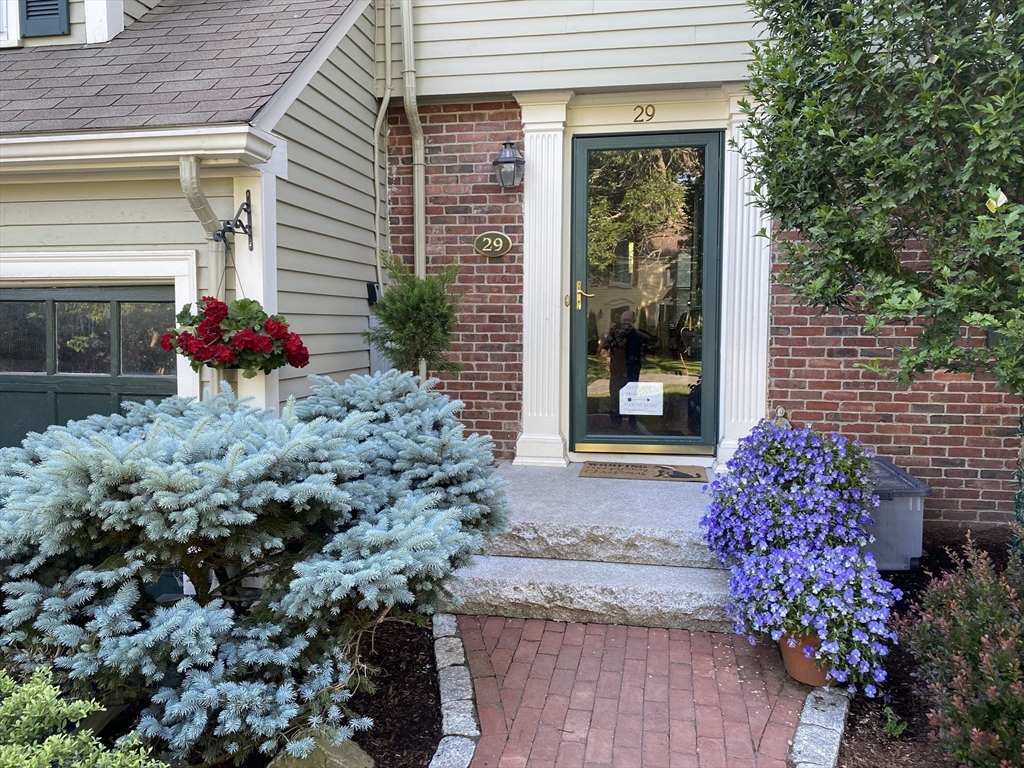 a front view of a house