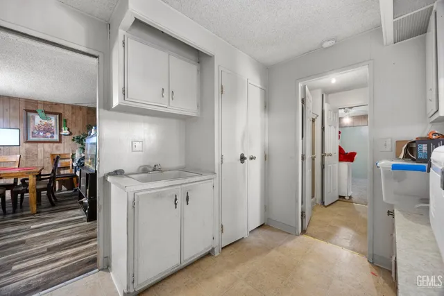 a room with storage and utility