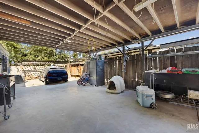 a view of a chairs and tables in patio