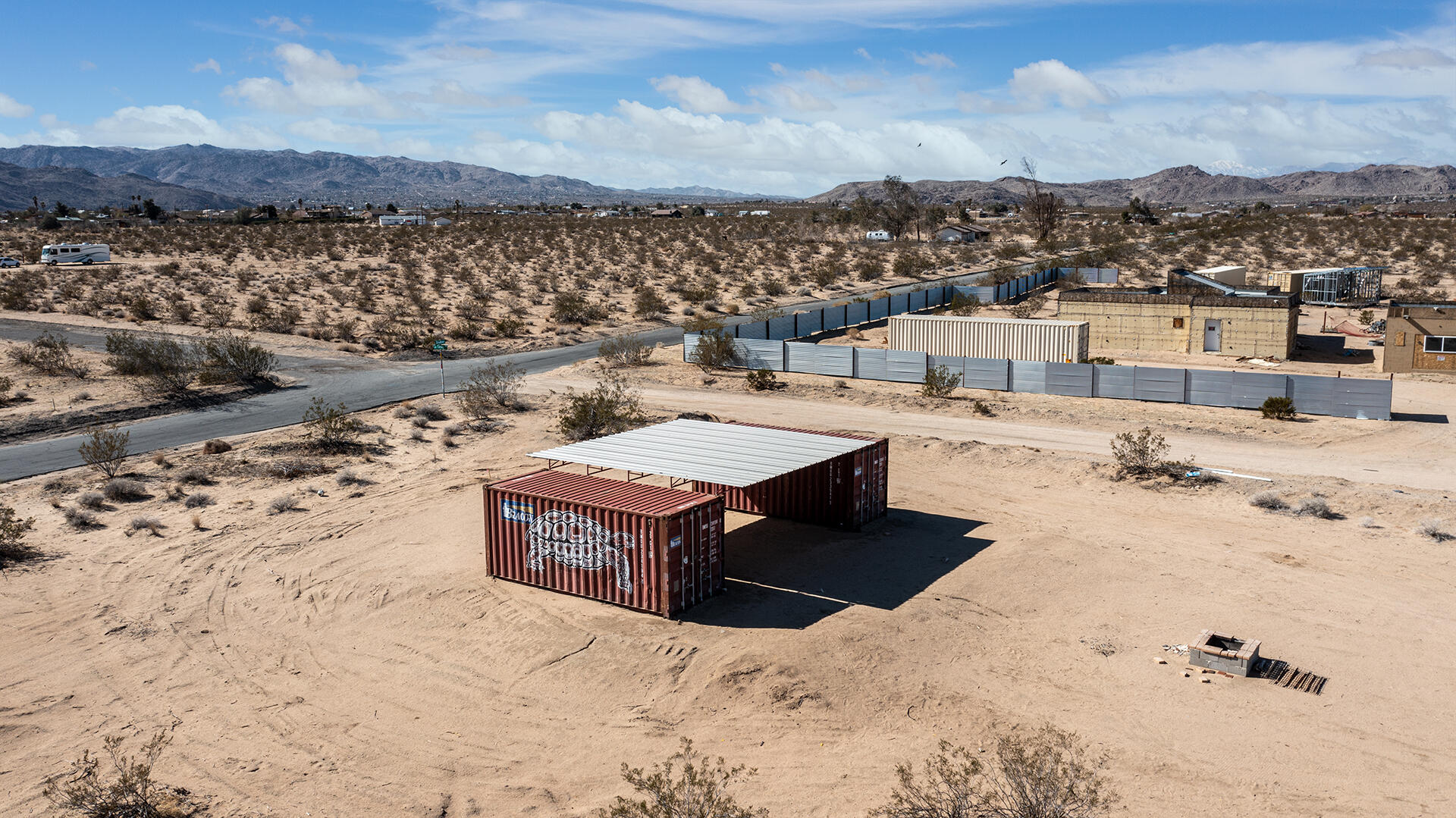 63682 Broadway Joshua Tree, CA 92252 - Photo 4 of 22 a view of a terrace with a lake