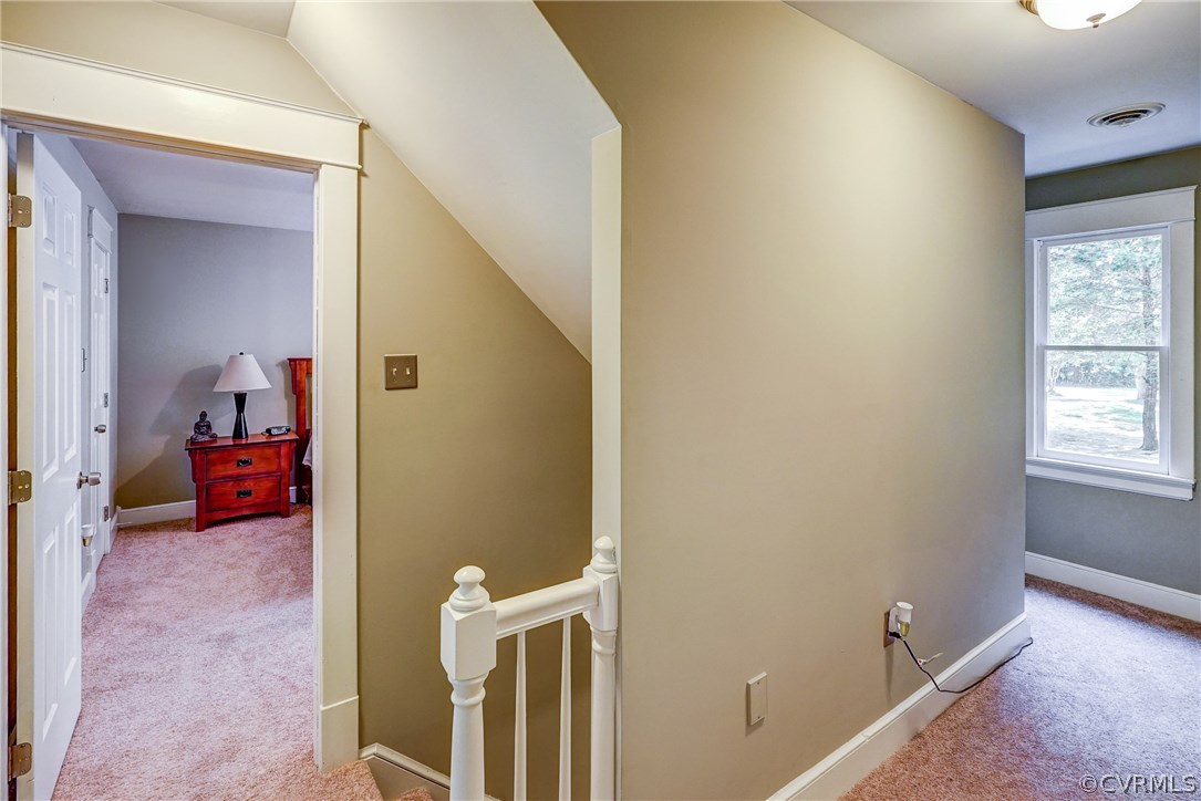 2712 Ridgeview Road Powhatan, VA 23139 - Photo 12 of 25 Front Stairs and Hall to Walk Up Attic