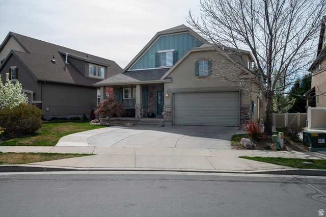 1456 Firelight Way Sandy, UT 84092 - Photo 21 of 22 Two-story residence featuring a stucco and stone veneer exterior