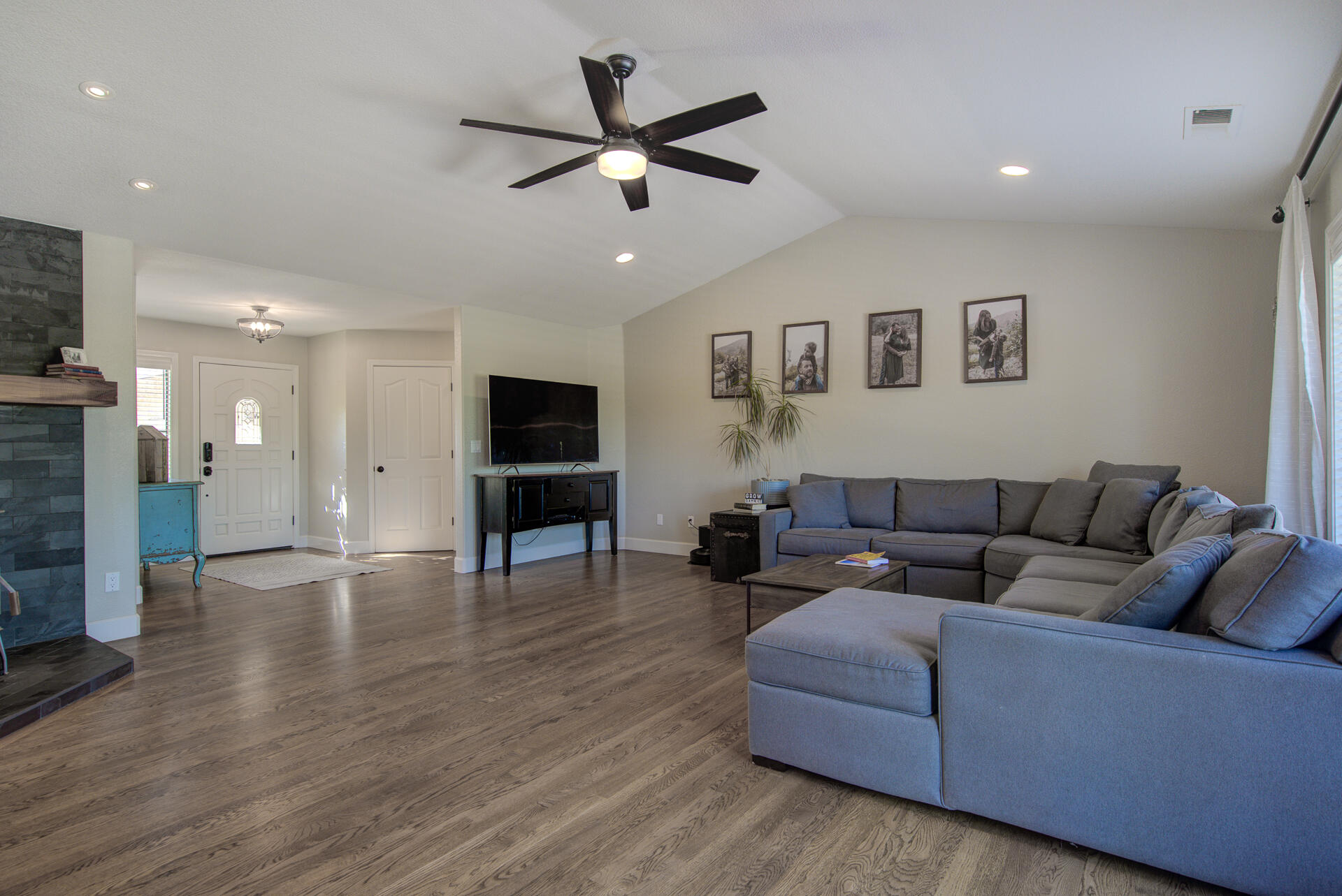 13416 Luna Drive Redding, CA 96003 - Photo 14 of 64 a living room with furniture and a view of kitchen