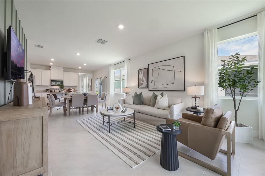 3973 Kennebunk Loop Mount Dora, FL 32757 - Photo 22 of 37 a living room with furniture and a potted plant