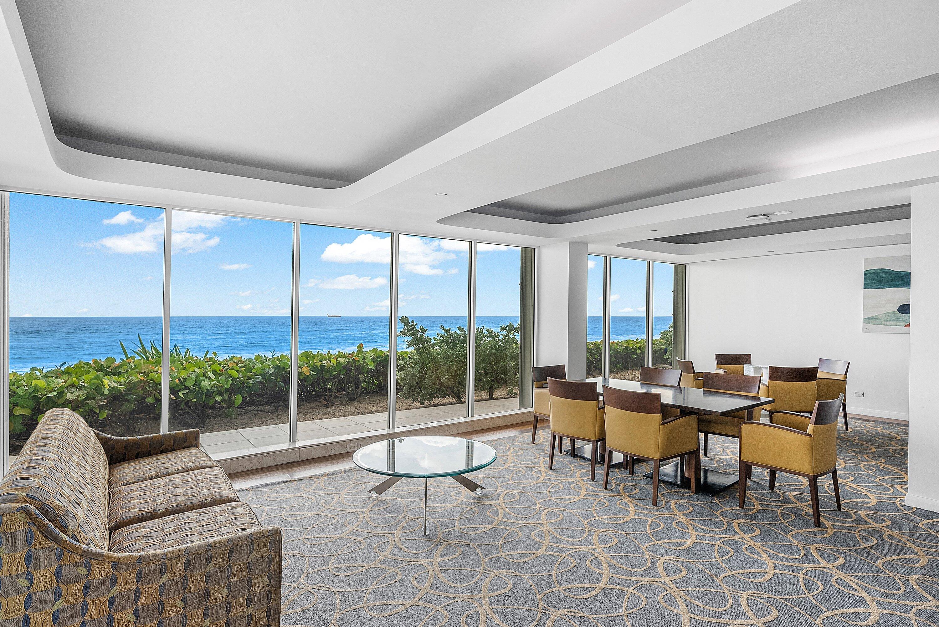 3505 South Ocean Boulevard, Unit 12 NORTH Highland Beach, FL 33487 - Photo 58 of 67 OCEANFRONT COMMUNITY ROOM