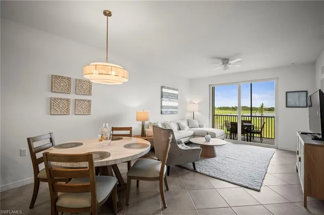 a view of a dining room and livingroom furniture