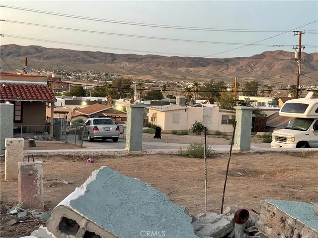 a view of a car parked in garage