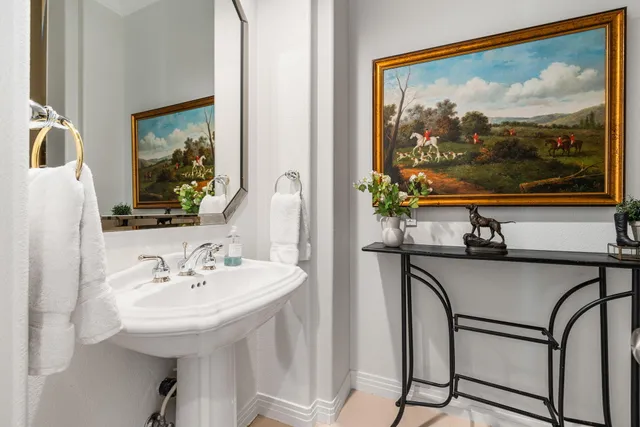 a room with table and chairs