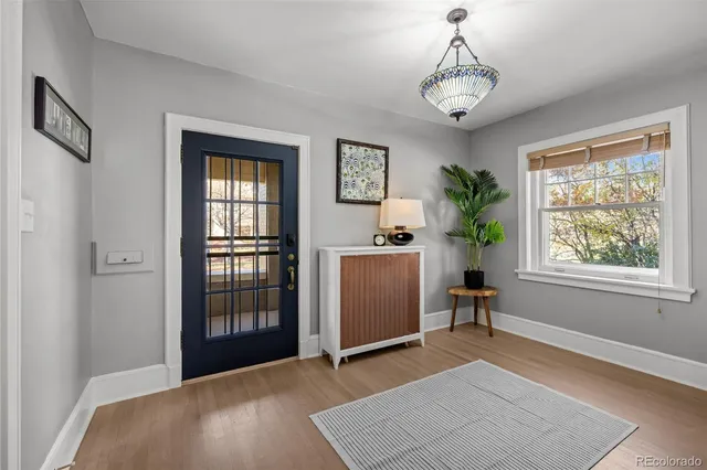 a furnished livingroom and windows