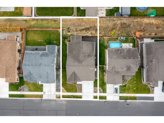 an aerial view of a city