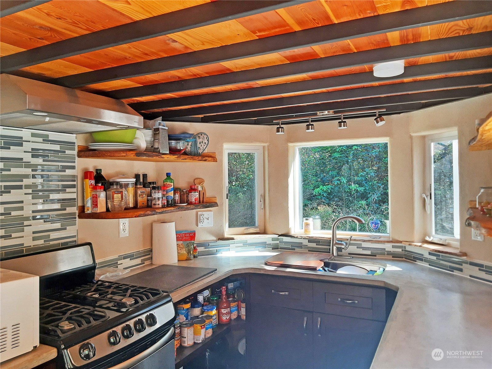 0 Lakenes Road Quilcene, WA 98376 - Photo 6 of 25 a kitchen with a stove and a sink