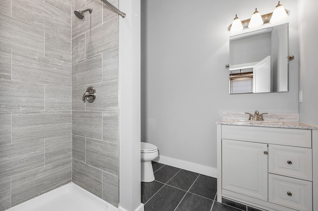 491 Dutton Street, Unit 320 Lowell, MA 01854 - Photo 20 of 31 a bathroom with a sink a toilet and shower