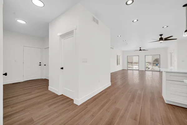 a view of an empty room