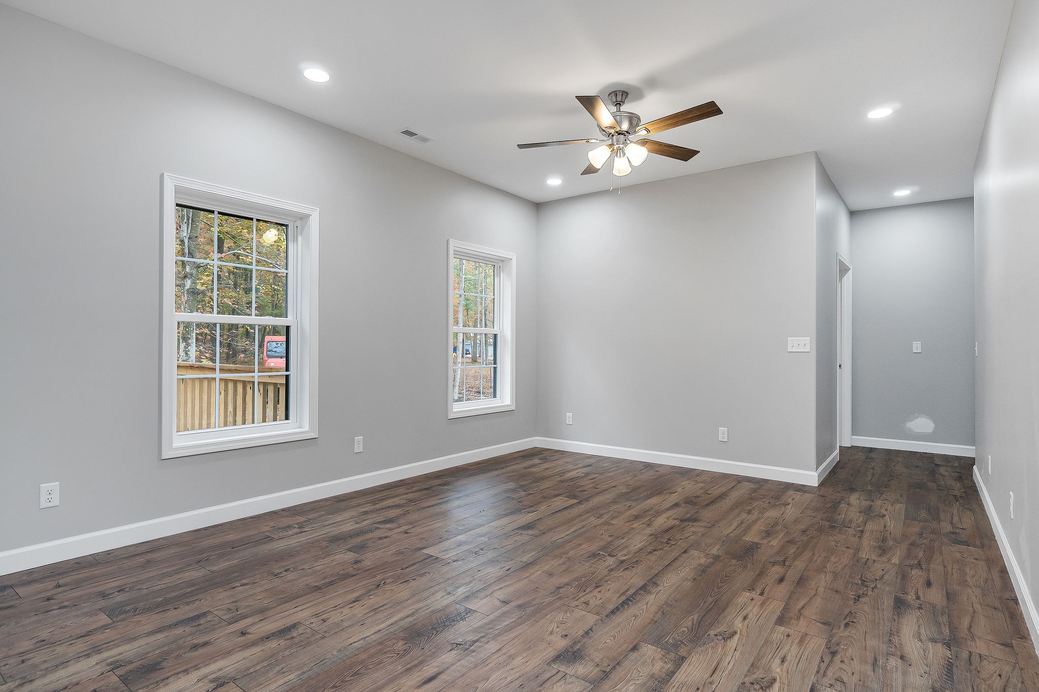 179 Park Road Rickman, TN 38580 - Photo 8 of 29 a view of an empty room with wooden floor and a window