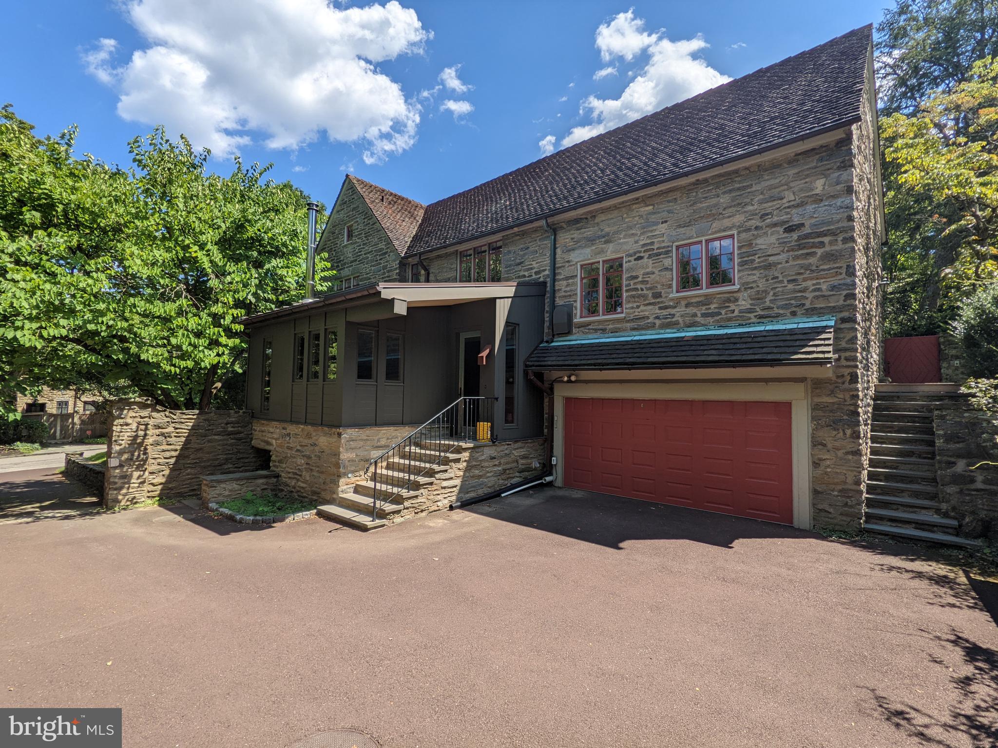 15 East Hampton Road Philadelphia, PA 19118 - Photo 54 of 55 Courtyard Garage and Kitchen Entrance