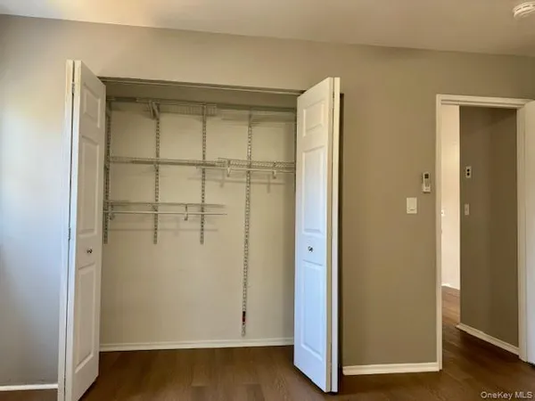 a view of wooden door