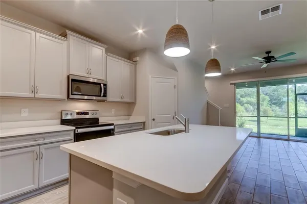 a close view of closet