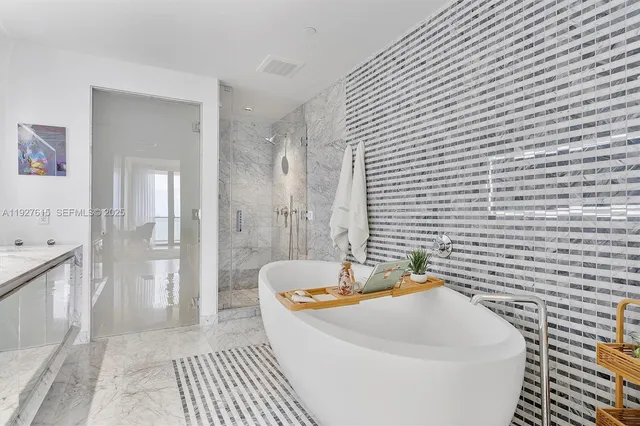 a view of a lake from a yard