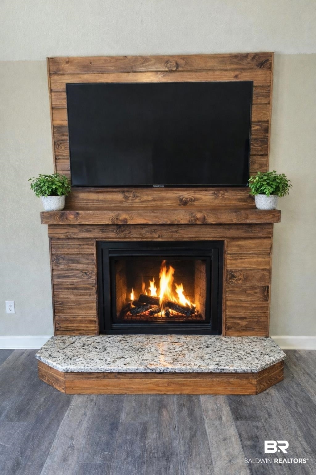 138 Wicker Way Daphne, AL 36526 - Photo 10 of 32 Detailed view of a fireplace and wood finished floors