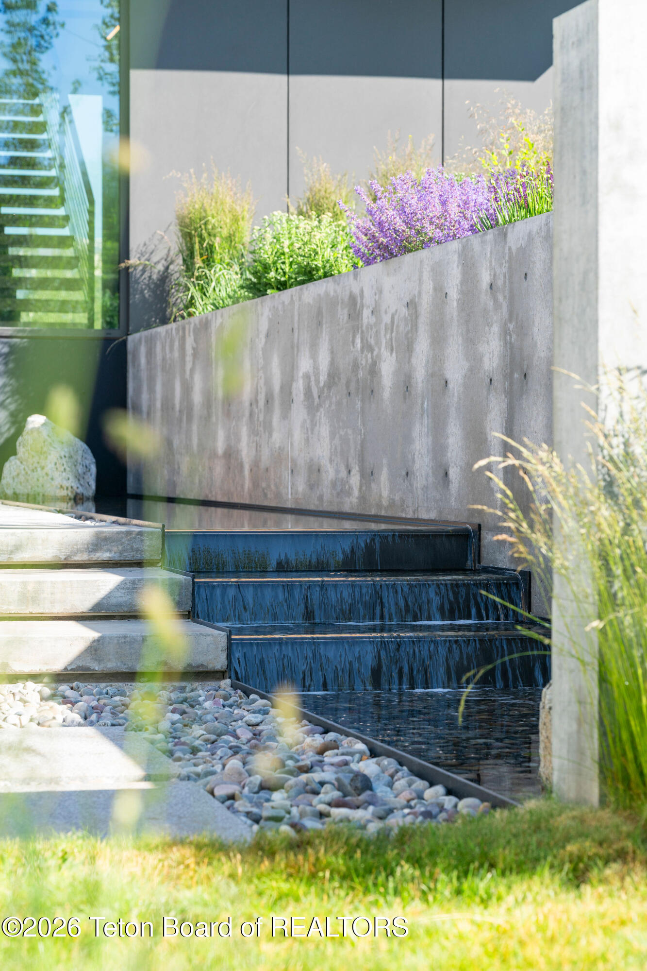 2005 West Bannock Road Jackson, WY 83001 - Photo 121 of 141 East patio water feature