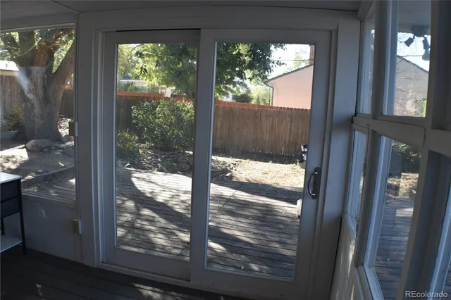 a view of window with an outdoor space