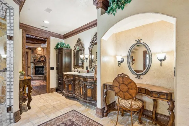 a very nice looking room with a large window