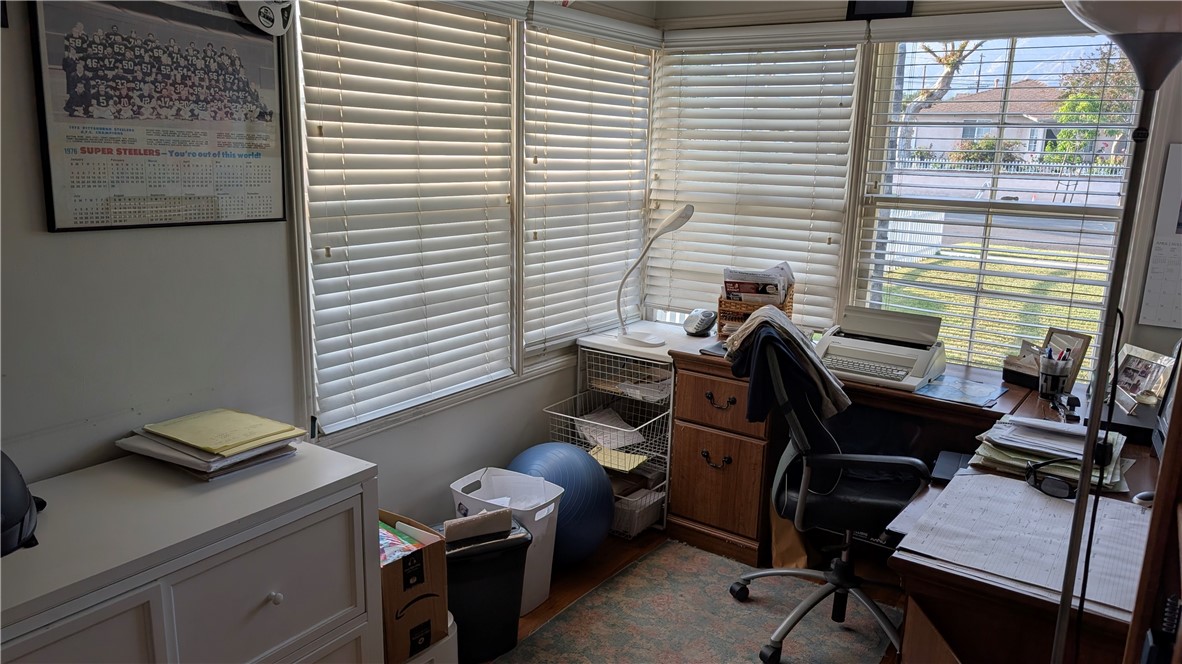 3762 Mohawk Street Pasadena, CA 91107 - Photo 7 of 20 a view of a workspace with furniture and a window