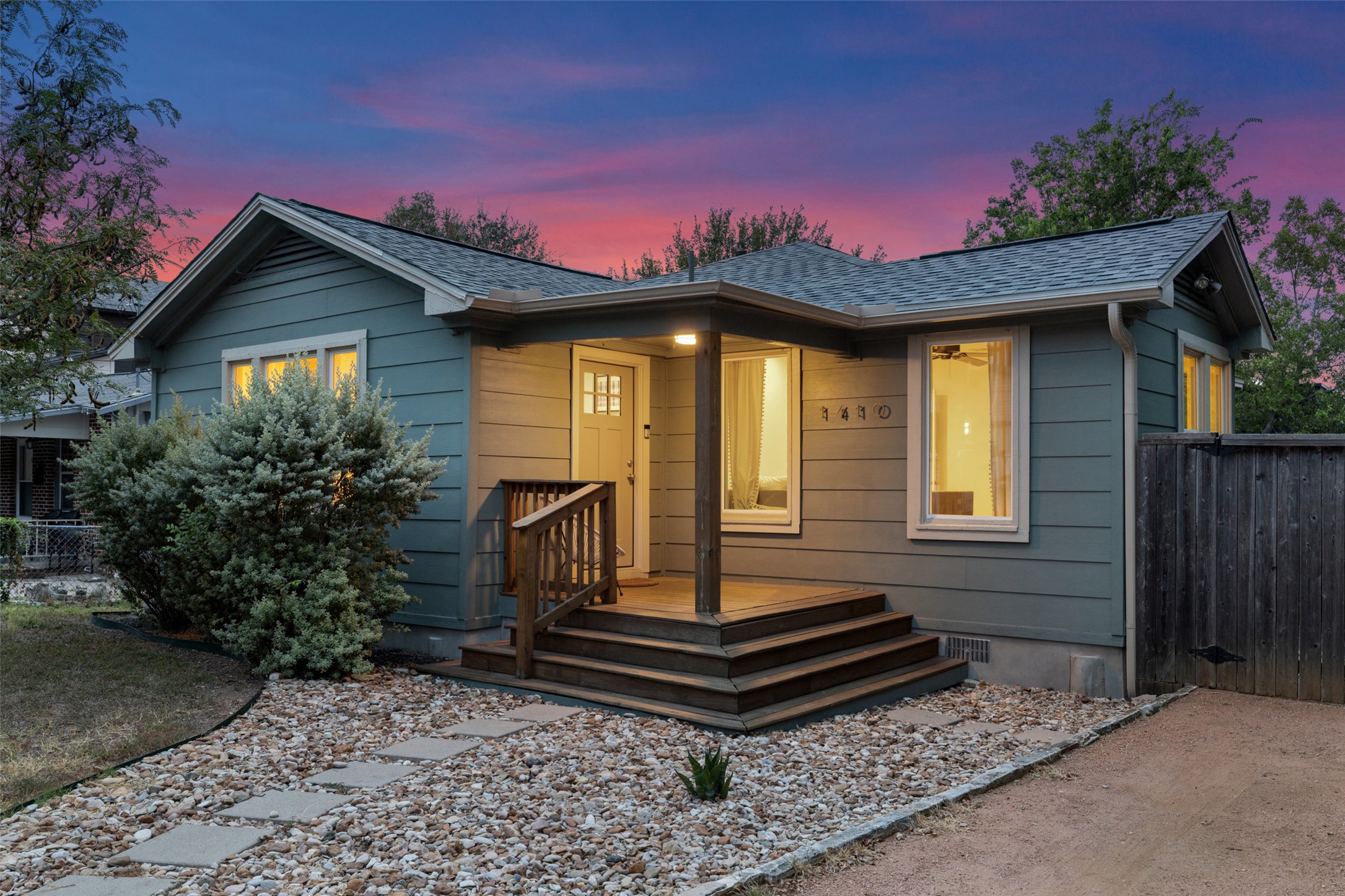 1410 Sanchez Street Austin, TX 78702 - Photo 6 of 30 View of front of property with a shingled roof and crawl space
