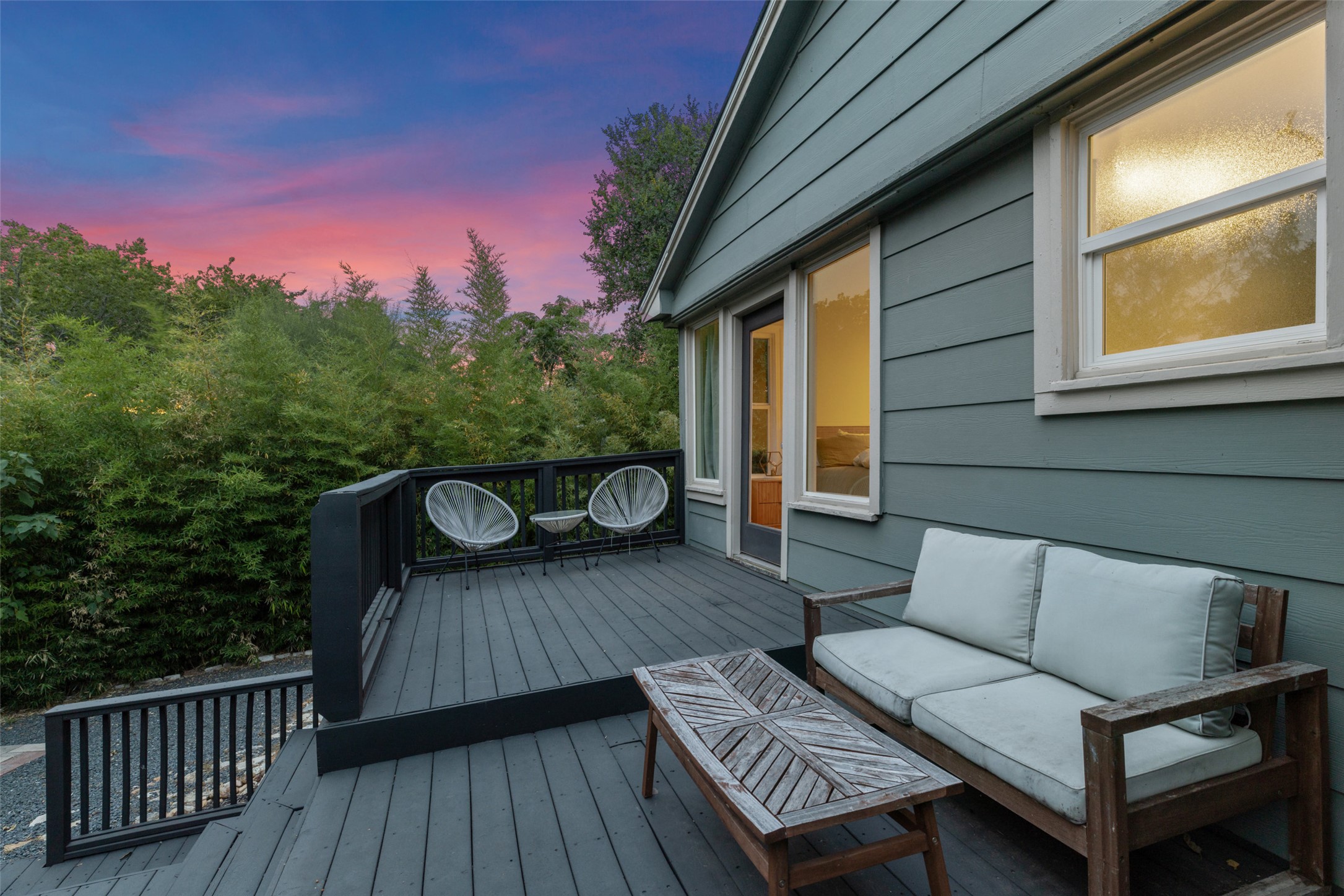 1410 Sanchez Street Austin, TX 78702 - Photo 9 of 30 Wooden deck with an outdoor hangout area