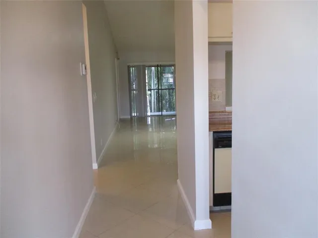 a view of a glass door with a glass door