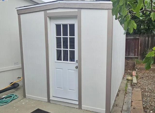 a view of front door