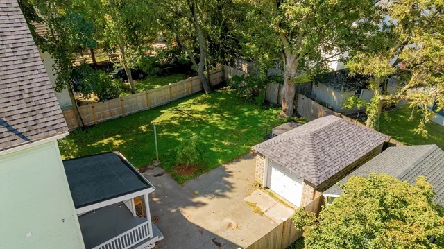 a view of an outdoor sitting space