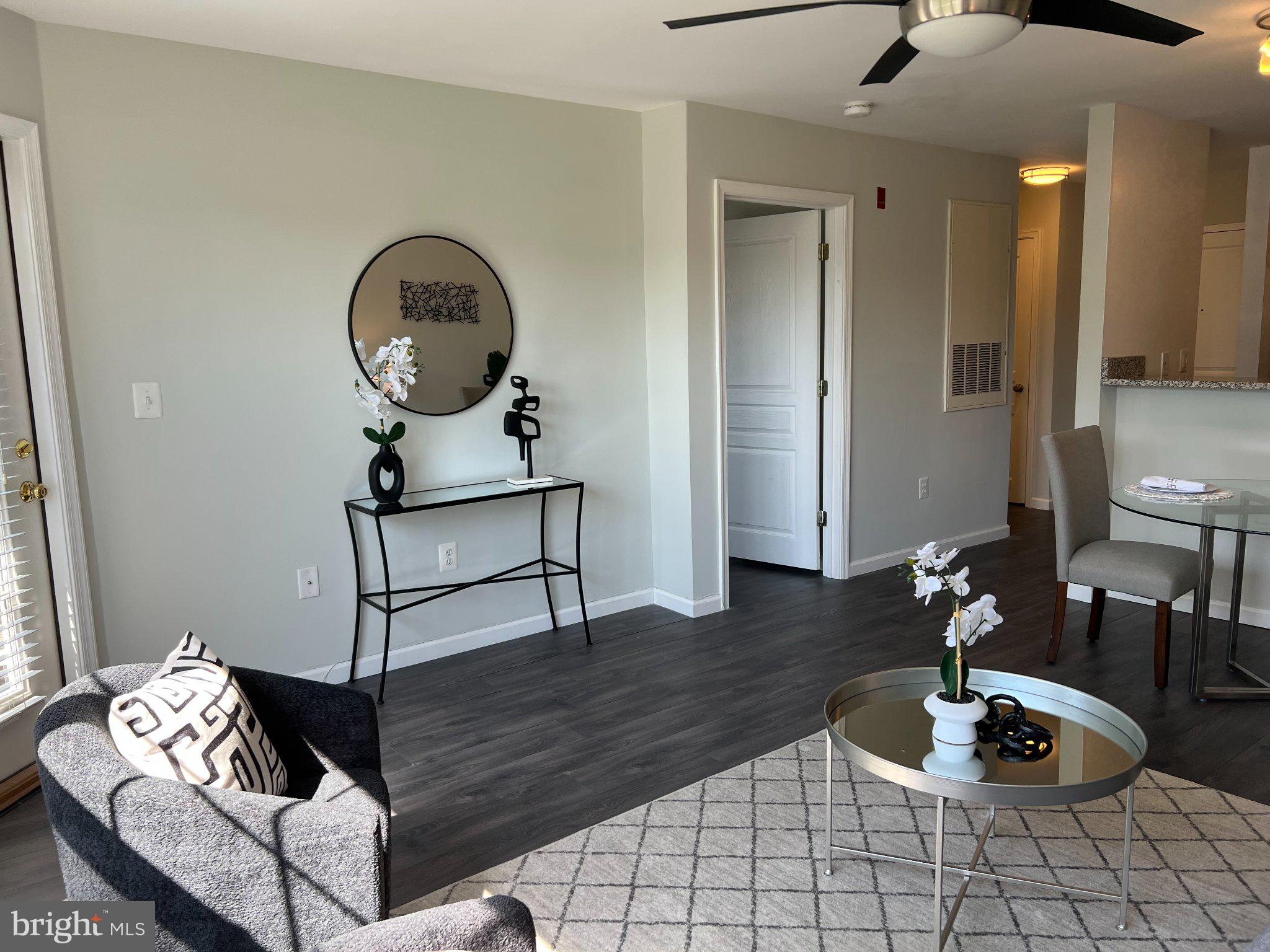 French door with access to large private balcony.