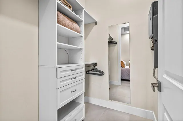 a view of walk in closet