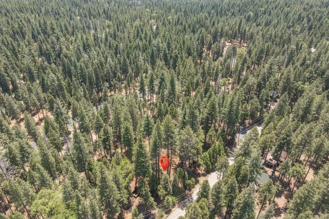 a view of a backyard of the house