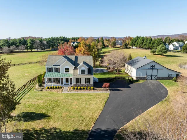 a view of a house with a large window