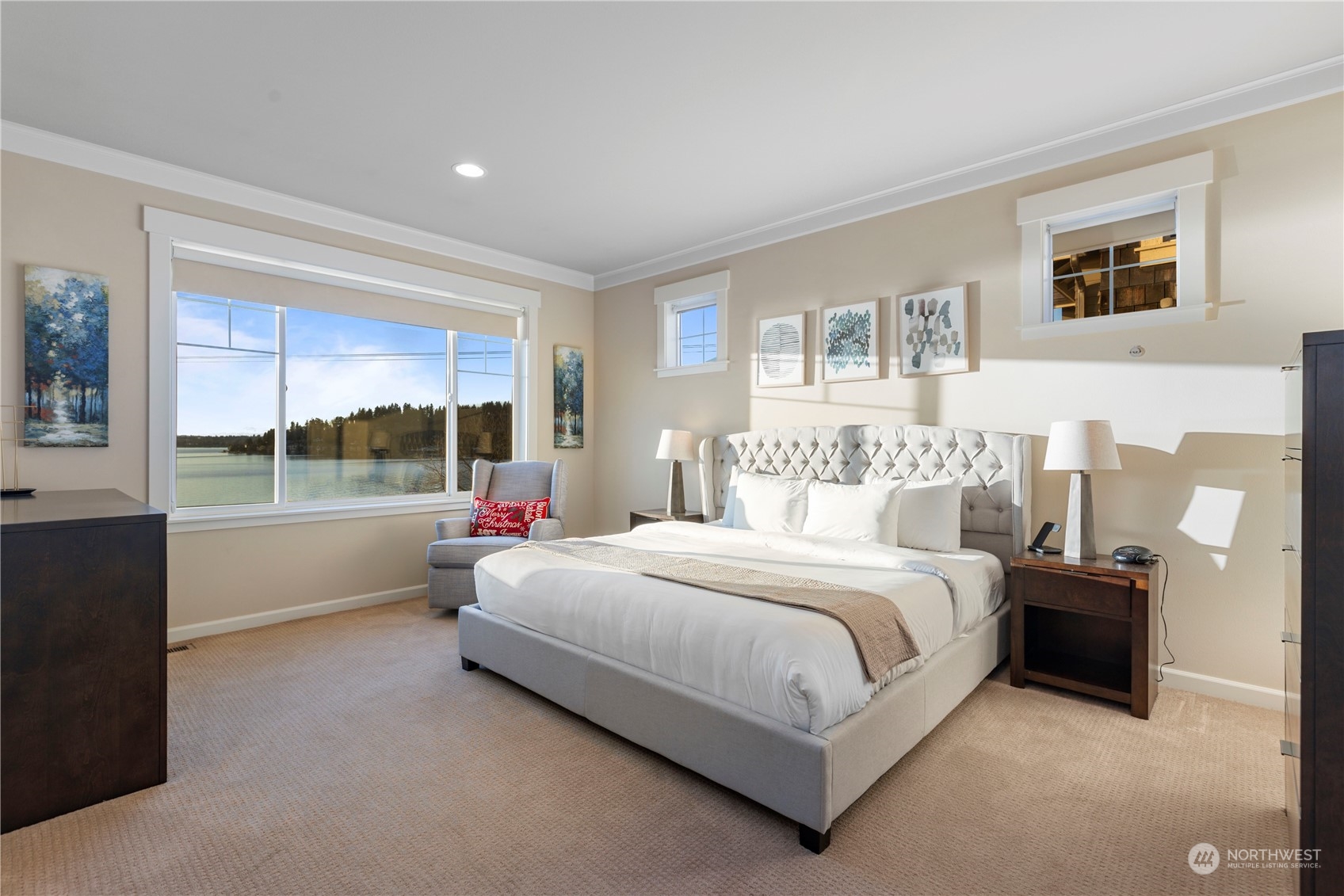 3318 Lake Washington Boulevard North Renton, WA 98056 - Photo 28 of 40 a bedroom with a bed and a window