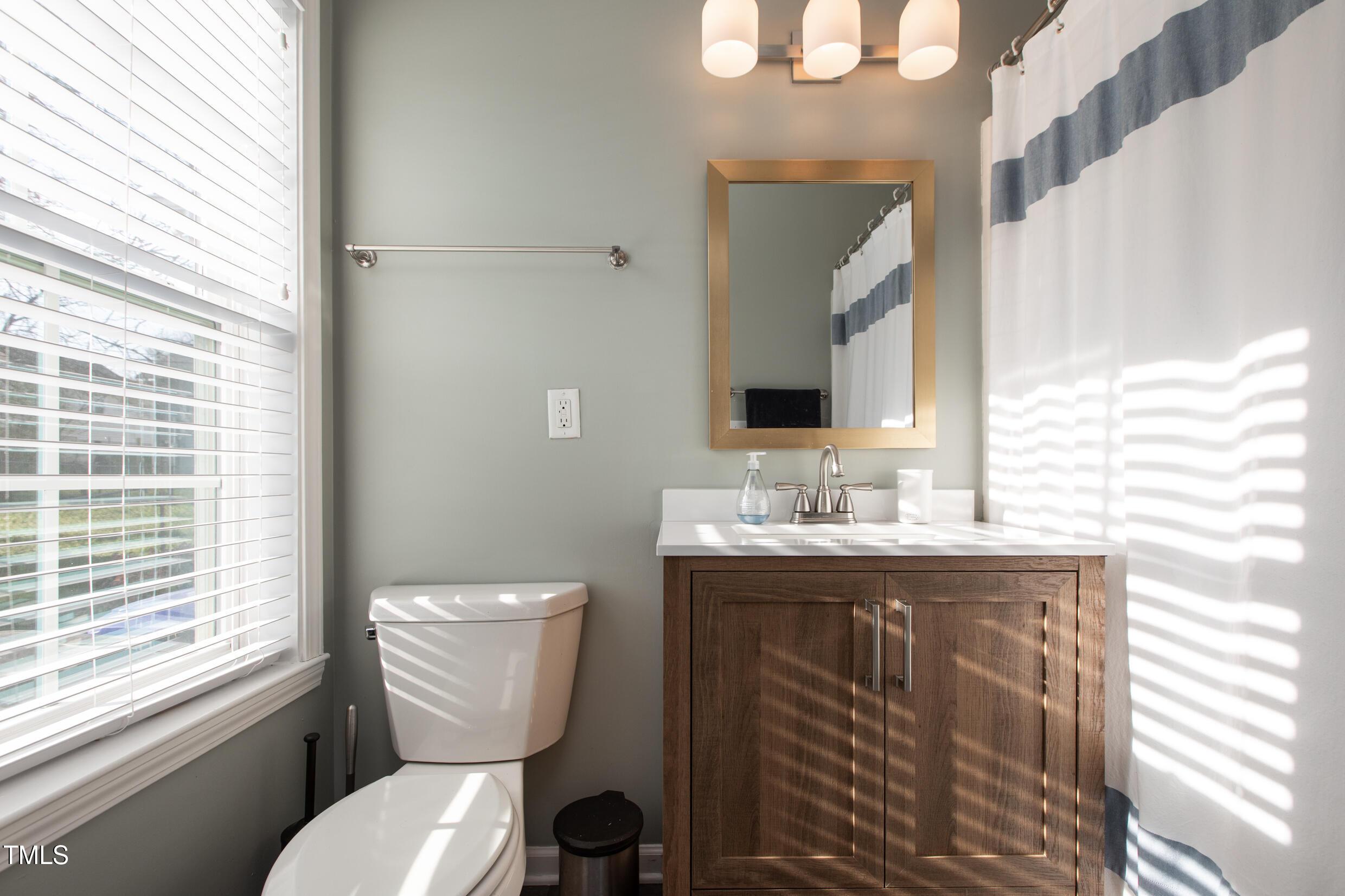 1208 Wall Street Durham, NC 27701 - Photo 12 of 16 a bathroom with a toilet sink and mirror