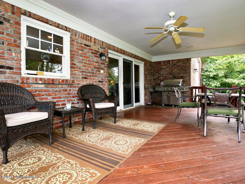 7705 Wolfpen Ridge Drive Prospect, KY 40059 - Photo 27 of 38 Covered Deck has lots of room for grille and lots of furnture