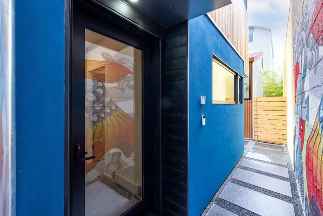 a view of front door