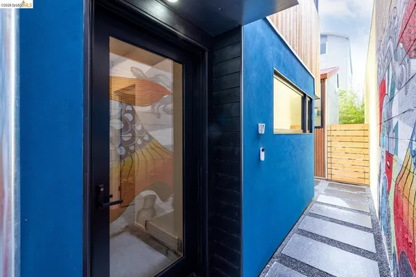 a view of front door