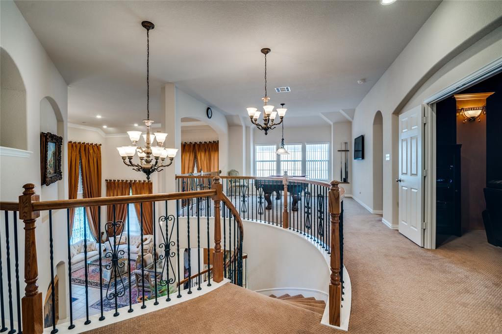 1113 Waterford Way Allen, TX 75013 - Photo 25 of 36 a view of a dining room with furniture chandelier and chandelier