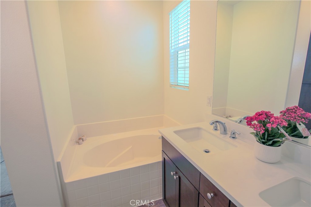 8529 Exposition Street Chino, CA 91708 - Photo 15 of 42 a bathroom with a sink and a bathtub