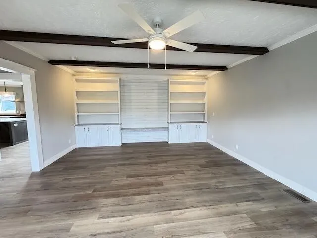 wooden floor in an empty room