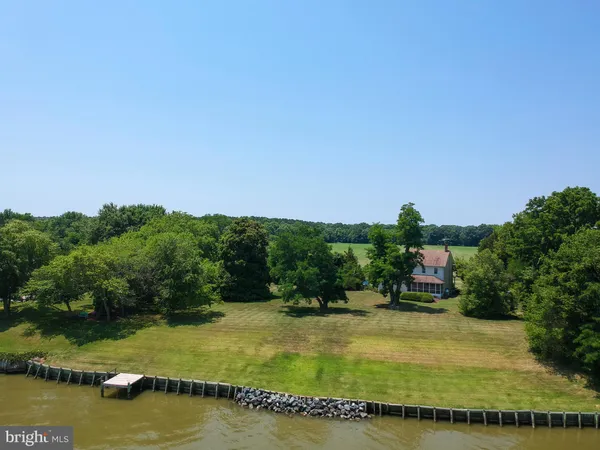 a view of a house with a big yard and a large tree