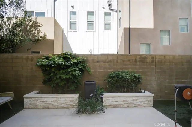 a house with a potted plant