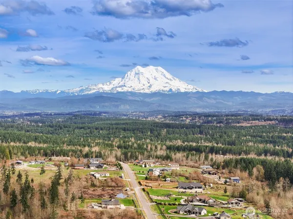 a view of lake and mountain