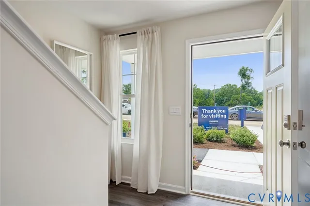 a view of front door