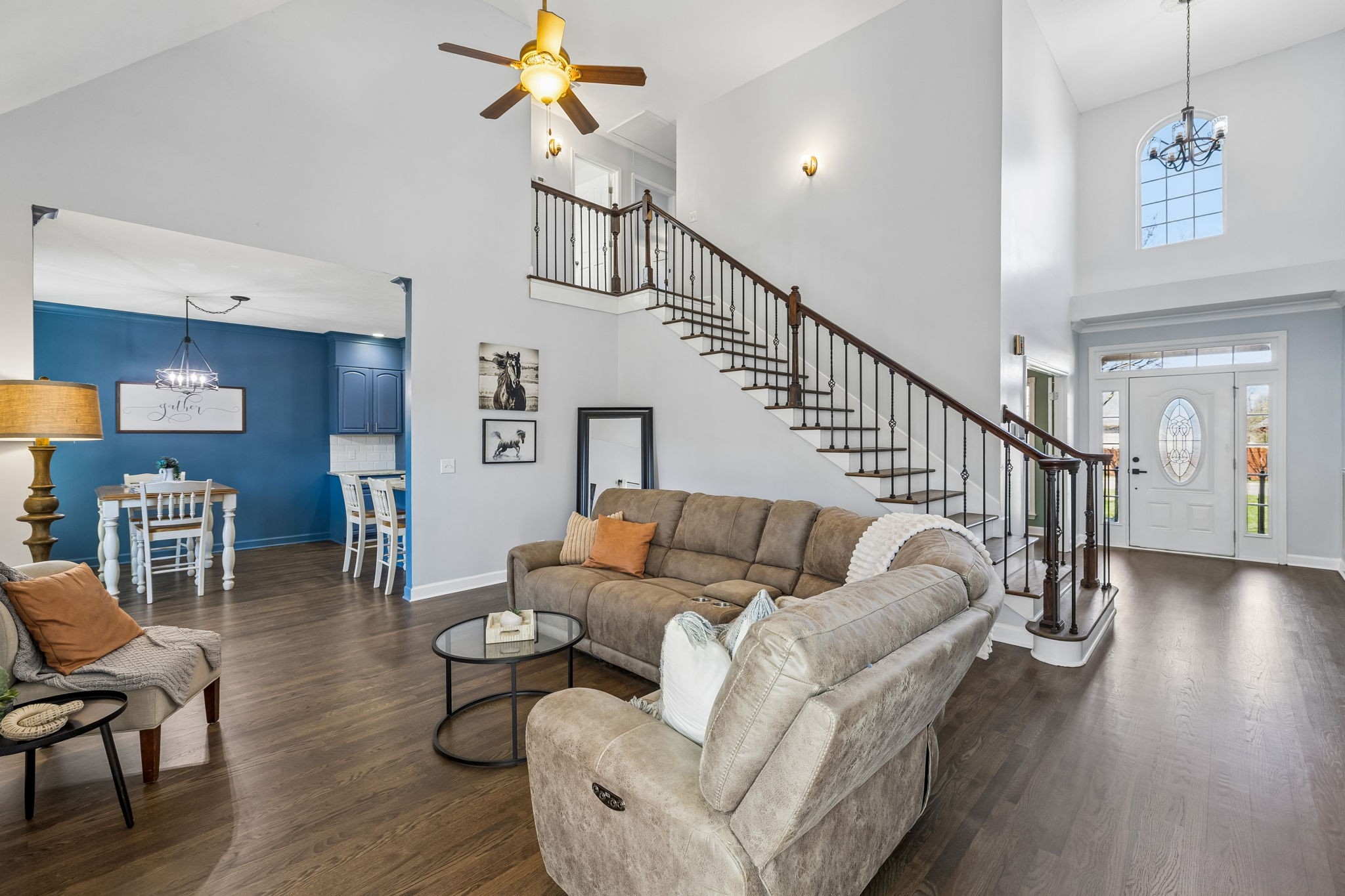 3918 Rowland Road Murfreesboro, TN 37128 - Photo 10 of 50 a living room with furniture and a wooden floor